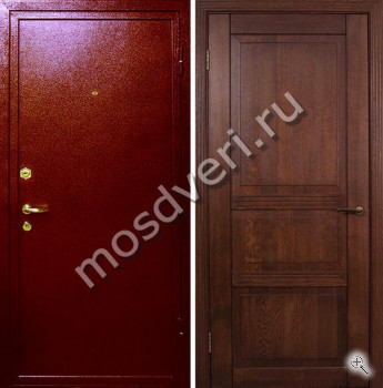 Входная дверь с терморазрывом порошок и МДФ - купить от производителя Мосдвери Входная дверь с терморазрывом порошок и МДФ