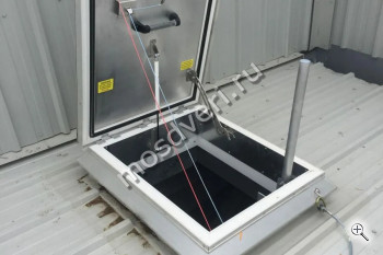 Белый люк металлический на крышу Л-105 - купить от производителя Мосдвери Белый люк металлический на крышу Л-105